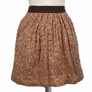 J. CREW COLLECTION Textured Rose Gold Skirt Size 4 New